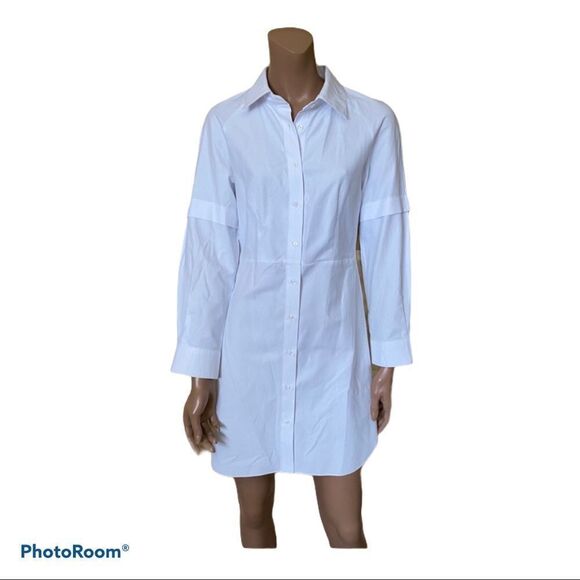 LNK Landscape buttons down mini tunic dress S - Picture 1 of 11